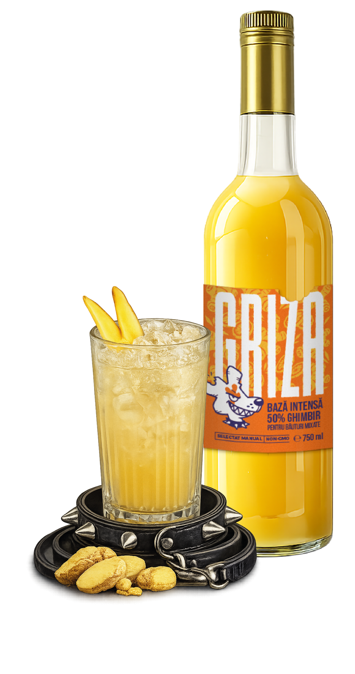 Sticlă de sirop de ghimbir Griza pentru limonadă